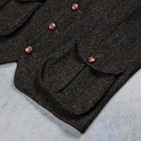 Orgueil OR-4239 Harris Tweed Gilet Dark Green