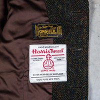 Orgueil OR-4239 Harris Tweed Gilet Dark Green