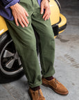 Orslow x Frans Boone French Work Pants Herringbone Green Used