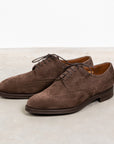 Edward Green Sandringham in Espresso Suede on Dainite Sole