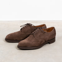 Edward Green Sandringham in Espresso Suede on Dainite Sole