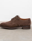 Edward Green Sandringham in Espresso Suede on Dainite Sole