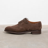 Edward Green Sandringham in Espresso Suede on Dainite Sole