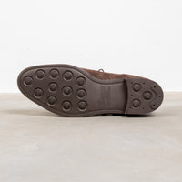 Edward Green Sandringham in Espresso Suede on Dainite Sole