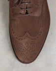 Edward Green Sandringham in Espresso Suede on Dainite Sole