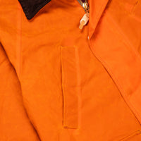 Manifattura Ceccarelli Rain Caban Wax cloth Orange