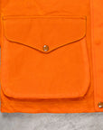 Manifattura Ceccarelli Rain Caban Wax cloth Orange