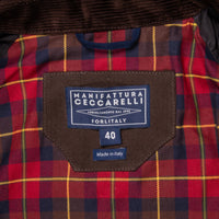 Manifattura Ceccarelli Rain Caban Wax cloth Orange