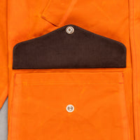Manifattura Ceccarelli Rain Caban Wax cloth Orange