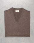 William Lockie Oxton Cashmere V-Neck Pepperpot