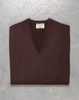 William Lockie Oxton Cashmere V-Neck Ebony