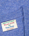 William Lockie Oxton Cashmere V-Neck Lapis