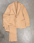 De Petrillo Posillipo Cotton and Linen Suit camel