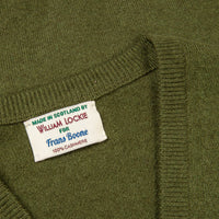 William Lockie Oxton Cashmere V-Neck Loden