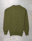 William Lockie Oxton Cashmere V-Neck Loden