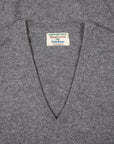 William Lockie Oxton Cashmere V-Neck Dolomite