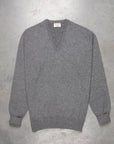 William Lockie Oxton Cashmere V-Neck Dolomite