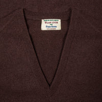 William Lockie Oxton Cashmere V-Neck Ebony