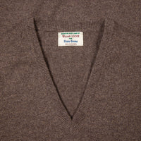 William Lockie Oxton Cashmere V-Neck Pepperpot