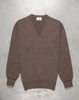 William Lockie Oxton Cashmere V-Neck Pepperpot