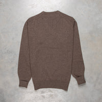 William Lockie Oxton Cashmere V-Neck Pepperpot