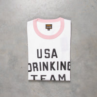 The Real McCoy´s USA Drinking Team Tee White