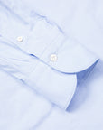 Finamore Gaeta Fit Collo Luigi Double Twist Gabardine Light Blue