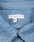 Engineered Garments Work Shirt Light Blue 4.5oz Cotton Chambray