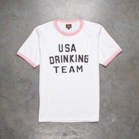 The Real McCoy´s USA Drinking Team Tee White