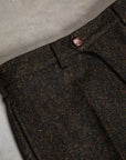 Orgueil OR-1093 Harris Tweed Trousers Dark Green