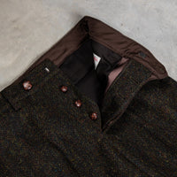 Orgueil OR-1093 Harris Tweed Trousers Dark Green