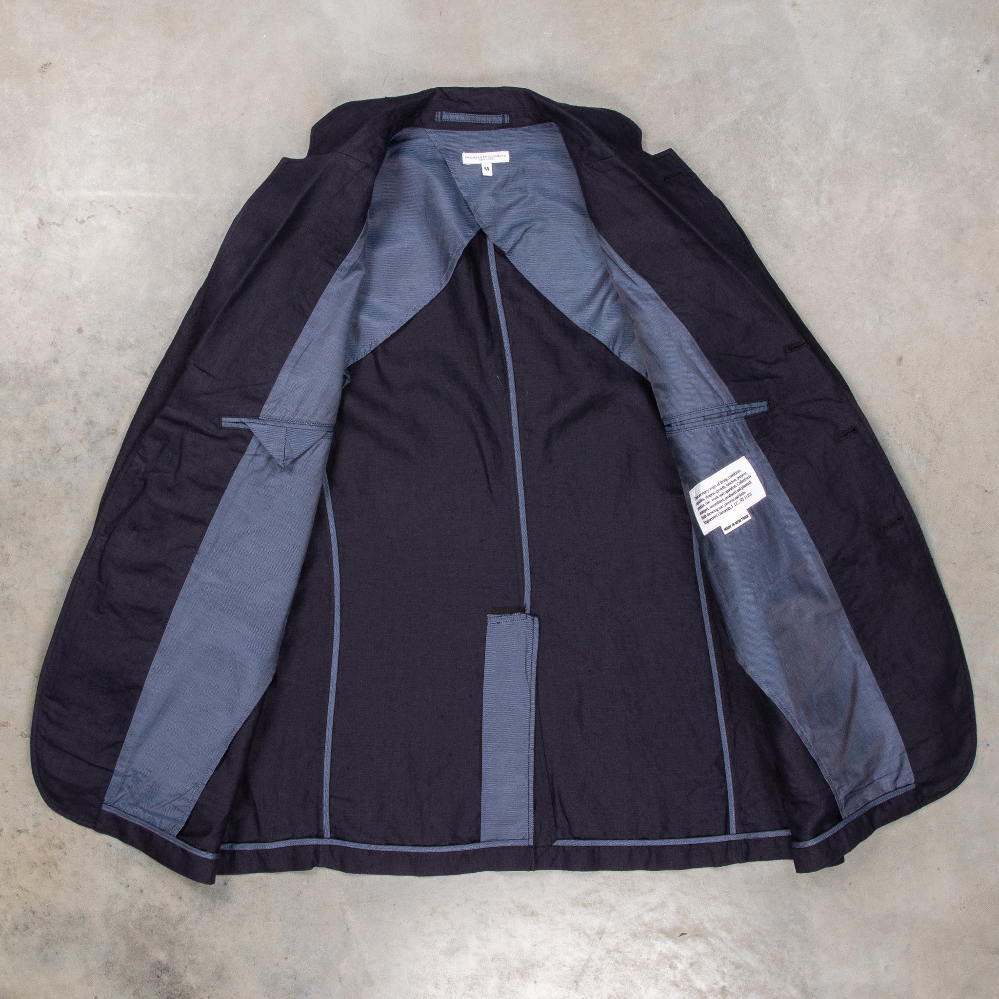 Engineered Garments Ivy Blazer Navy Linen Twill – Frans Boone Store
