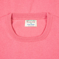 William Lockie Oxton Cashmere Crew Neck Venetian Rose