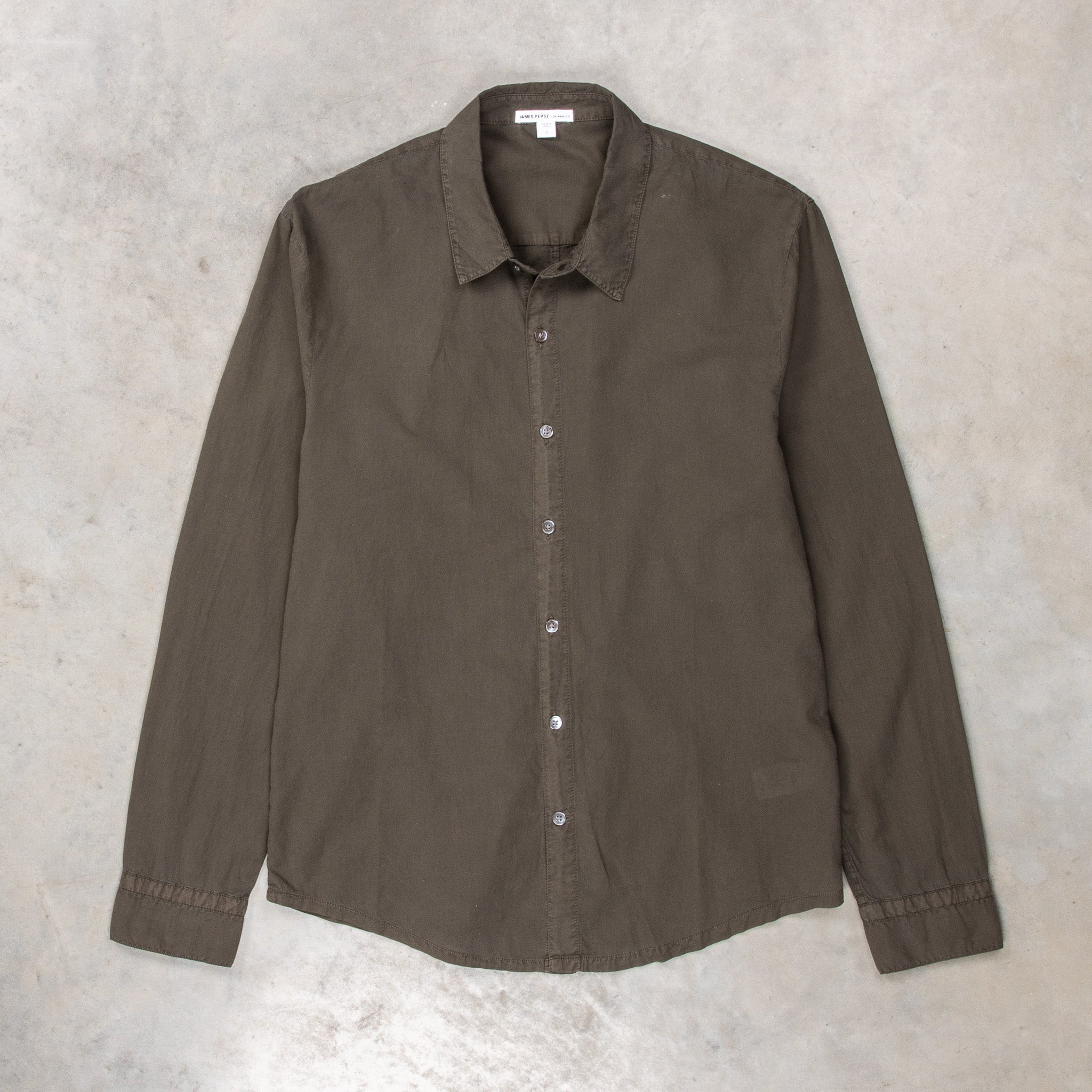 JAMES PERSE オリーブグリーン 長袖シャツ James Perse Standard Shirt Dark Olive – Frans Boone Store