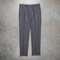 Rota Pantaloni medium Rise Slim Fit Lightweight Flannel Grigio Scuro