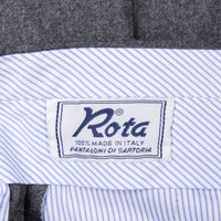 Rota Pantaloni medium Rise Slim Fit Lightweight Flannel Grigio Scuro