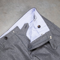 Rota Pantaloni medium Rise Slim Fit Lightweight Flannel Grigio Medio