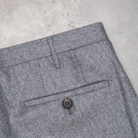 Rota Pantaloni medium Rise Slim Fit Lightweight Flannel Grigio Medio