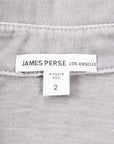 James Perse Revised Polo Silver Grey