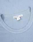 James Perse Crew Neck Pocket Tee Bluestone