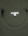 James Perse Crew Neck Pocket Tee Dark Olive