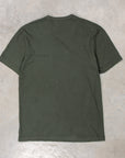 James Perse Crew Neck Pocket Tee Dark Olive