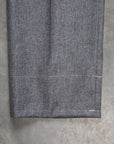 Rota Pantaloni High Rise Regular Fit Lightweight Flannel Grigio Medio