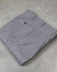 Rota Pantaloni High Rise Regular Fit Lightweight Flannel Grigio Medio