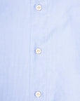 Finamore Tokyo Shirt Washed Oxford Button Down Lucio Collar in Midblue