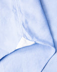 Finamore Tokyo Shirt Washed Oxford Button Down Lucio Collar in Midblue