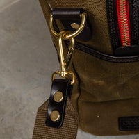 Croots Vintage Waxed Canvas Holdall Olive - Medium