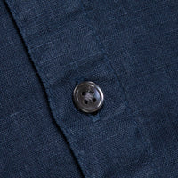James Perse Classic Linen shirt Blue Oil