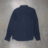 James Perse Classic Linen shirt Blue Oil
