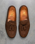 Alden x Frans Boone Tassel loafer Mocha Kid suede